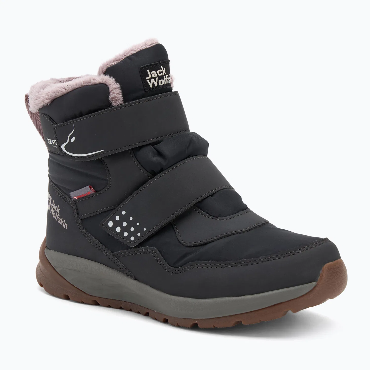 Детские ботинки с мембраной Polar Bear-B Texapore Mid Vc Jack Wolfskin, Grau