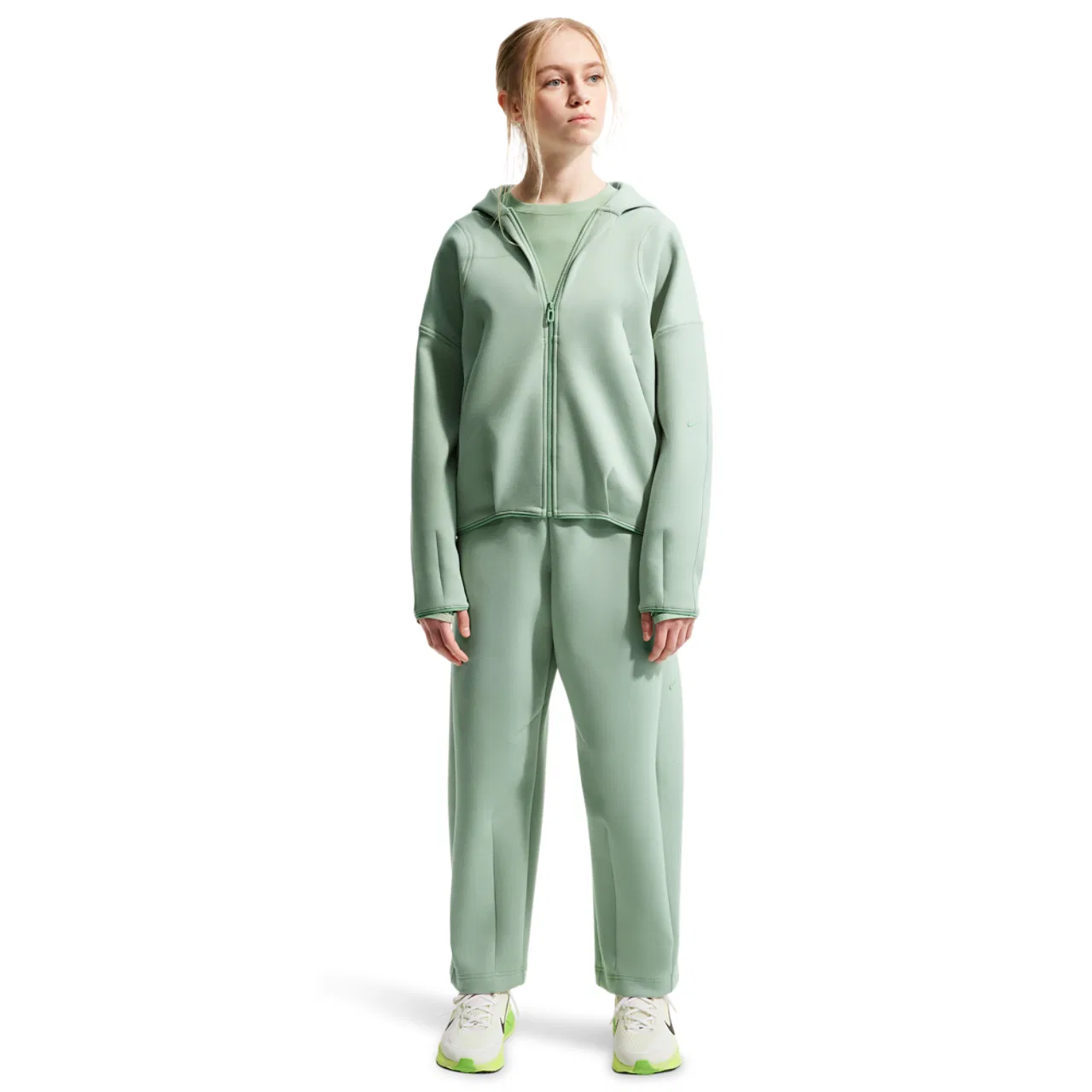 Толстовка для девочек Mavn TechFit Knit FZ Nike, цвет Steam/Steam — фото 3