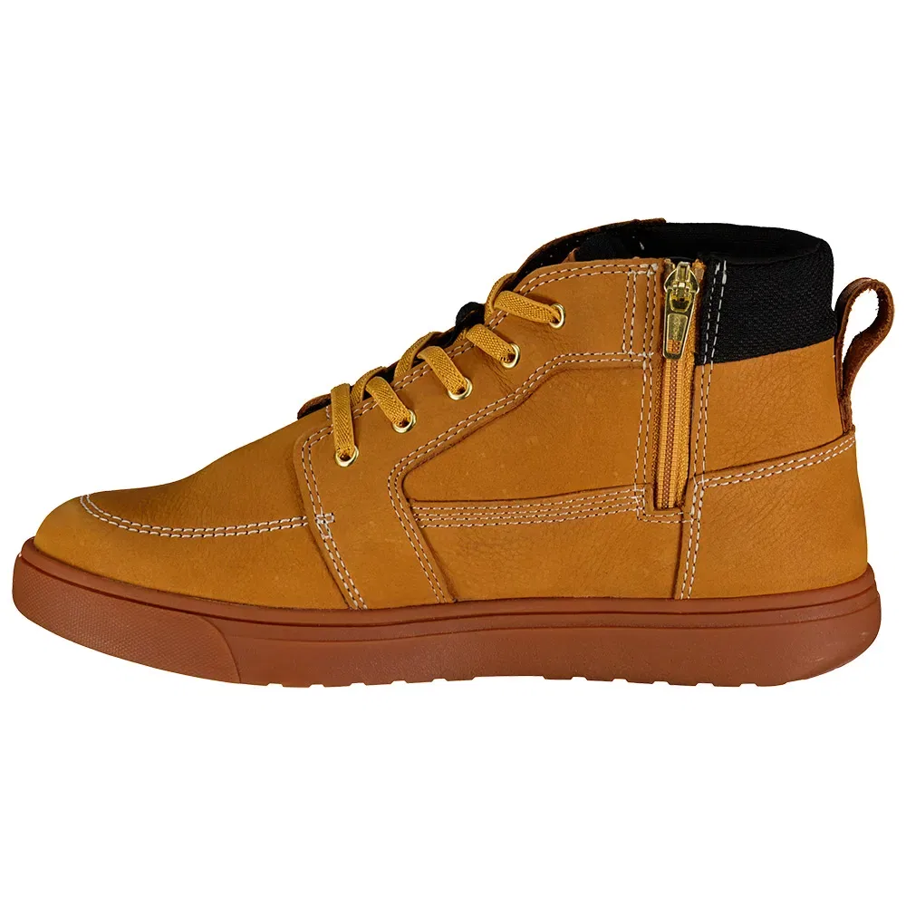 Детские кроссовки для девочек с боковой молнией Lisbon Street Mid Lace Up With Zip Timberland, Brown — фото 3