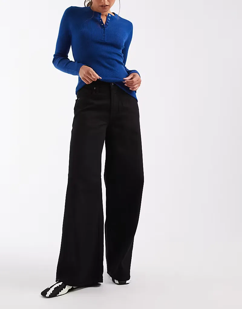 Свободные джинсы GAP, черный