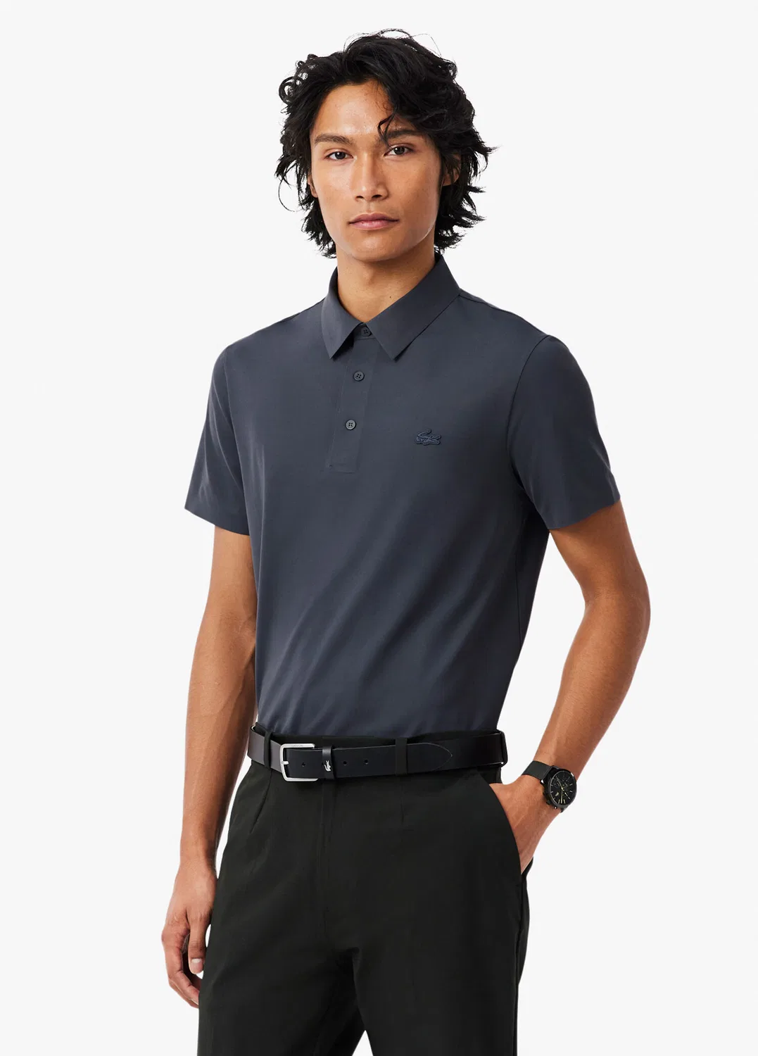 Футболка-поло Regular Fit Commuter Lacoste, dark grey