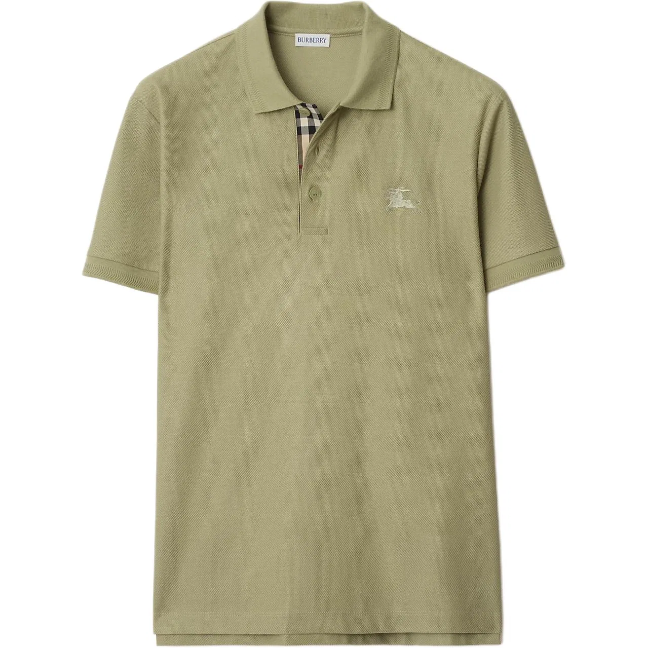 Мужское поло из хлопка Burberry, Forestland Green