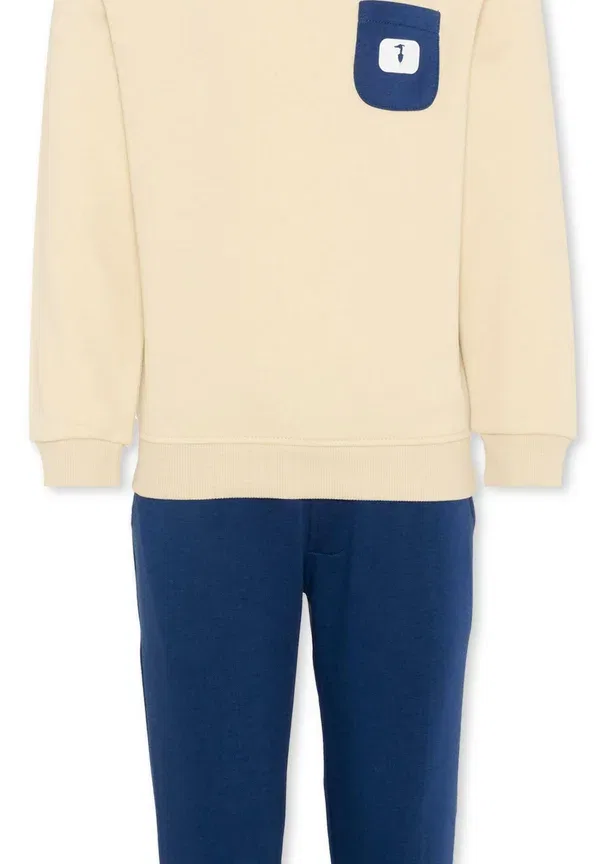 Костюм спортивный с принтом Tru Trussardi Junior бежевый — фото 3