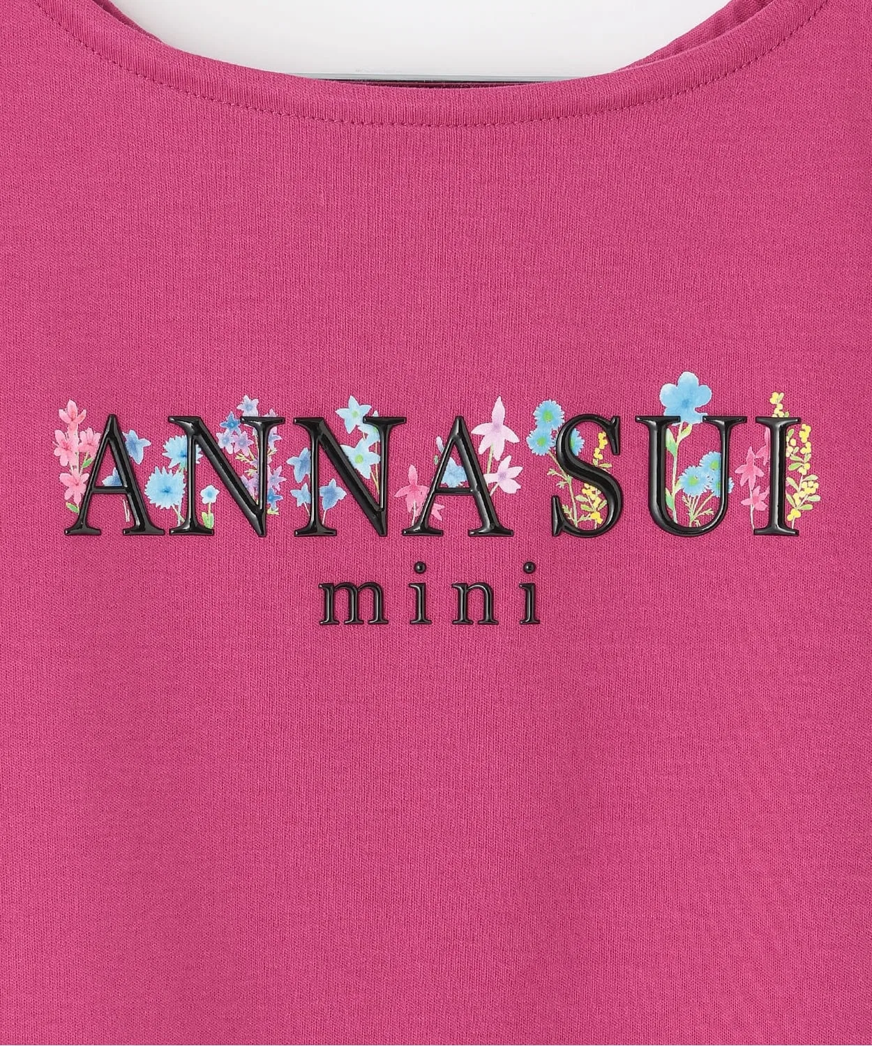 Детская футболка с цветочным принтом и кружевными рукавами ANNA SUI mini, Белая — фото 4