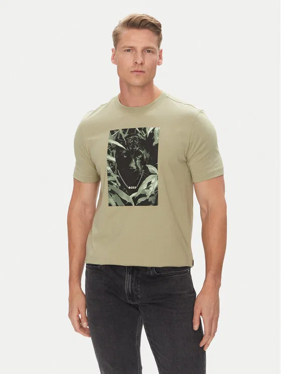 Футболка regular fit Te_Animali Boss, зеленый
