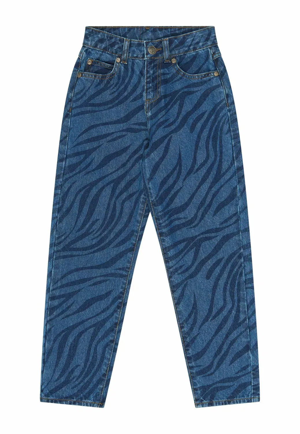 Джинсы Tnveola mom fit - джинсы свободного кроя The New, Medium Blue Denim Aop