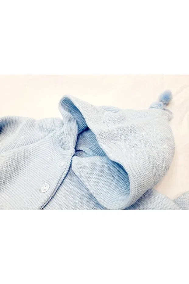 Детский кардиган для девочек трикотажный Sundan Berkay, Blue — фото 3