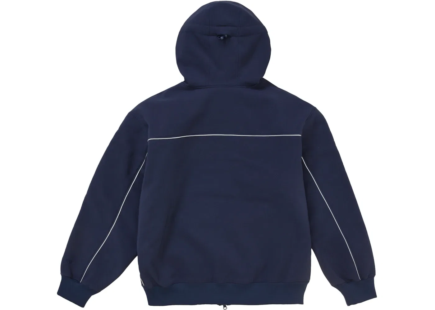 Мужская худи с капюшоном на молнии с ветрозащитой Supreme WINDSTOPPER, Navy — фото 2