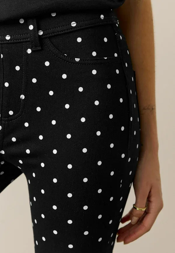 Джинсы скинни Polka Dot Next, черный — фото 3