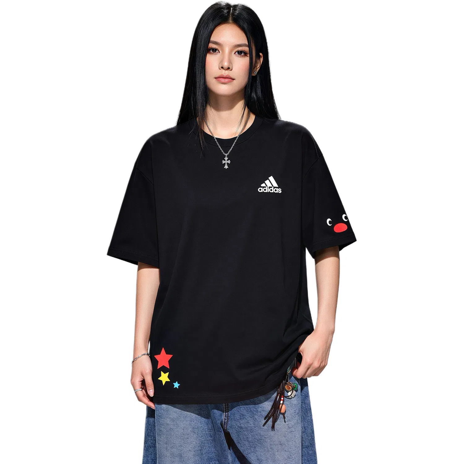Футболка с круглым вырезом Adidas, Black Brown — фото 4