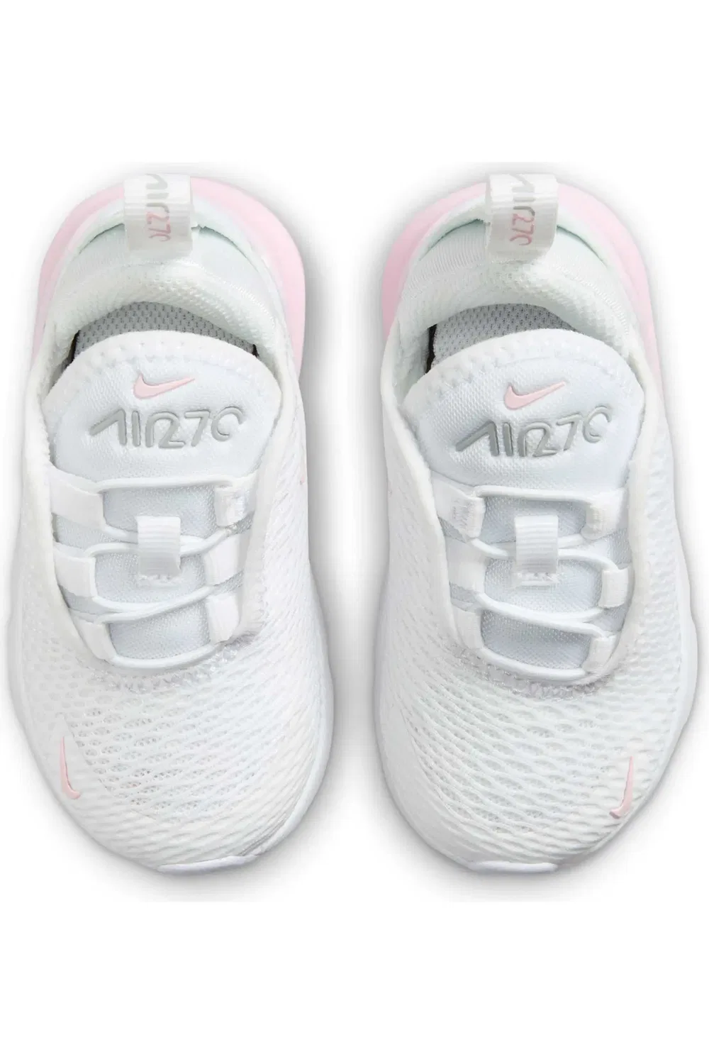 Детские кроссовки с амортизацией Air Max 270 Nike, 122 White/Light Smoke Grey — фото 3