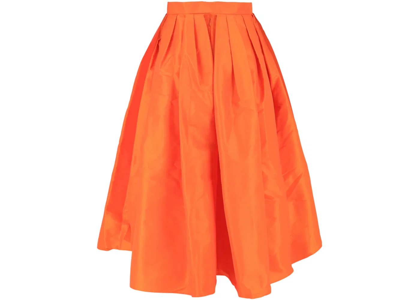 Женская плиссированная юбка-миди Alexander McQueen, Sunset Orange — фото 2
