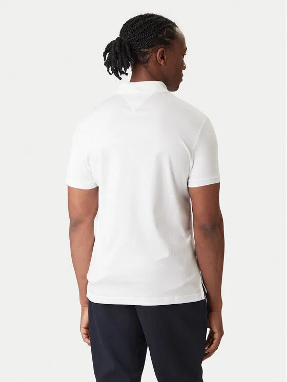 Поло regular fit Essential Tommy Hilfiger, белый — фото 3