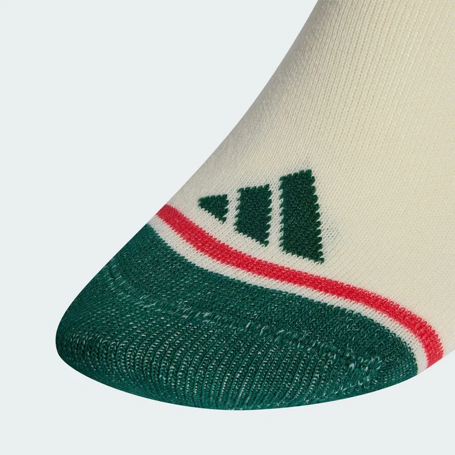Спортивные носки ADIDAS PERFORMANCE 'XMAS' в цвете слоновой кости и темно-зеленом цвете — фото 4