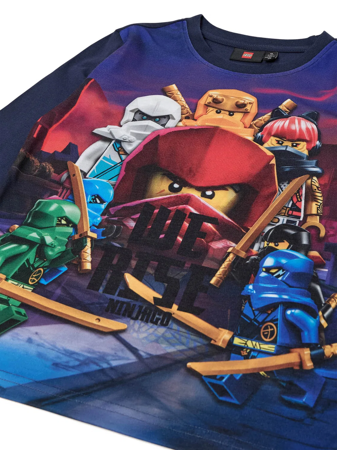 Лонгслив стандартного кроя для мальчика Ninjago Lego, темно-синий — фото 3