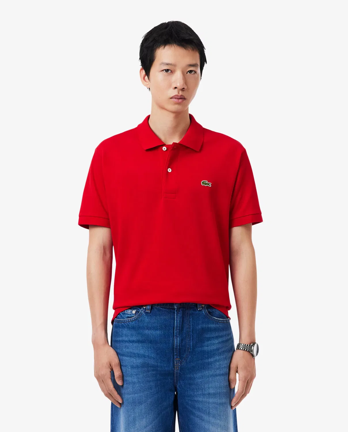 Рубашка с коротким рукавом, Polo Original Corte Clásico, Lacoste, красный
