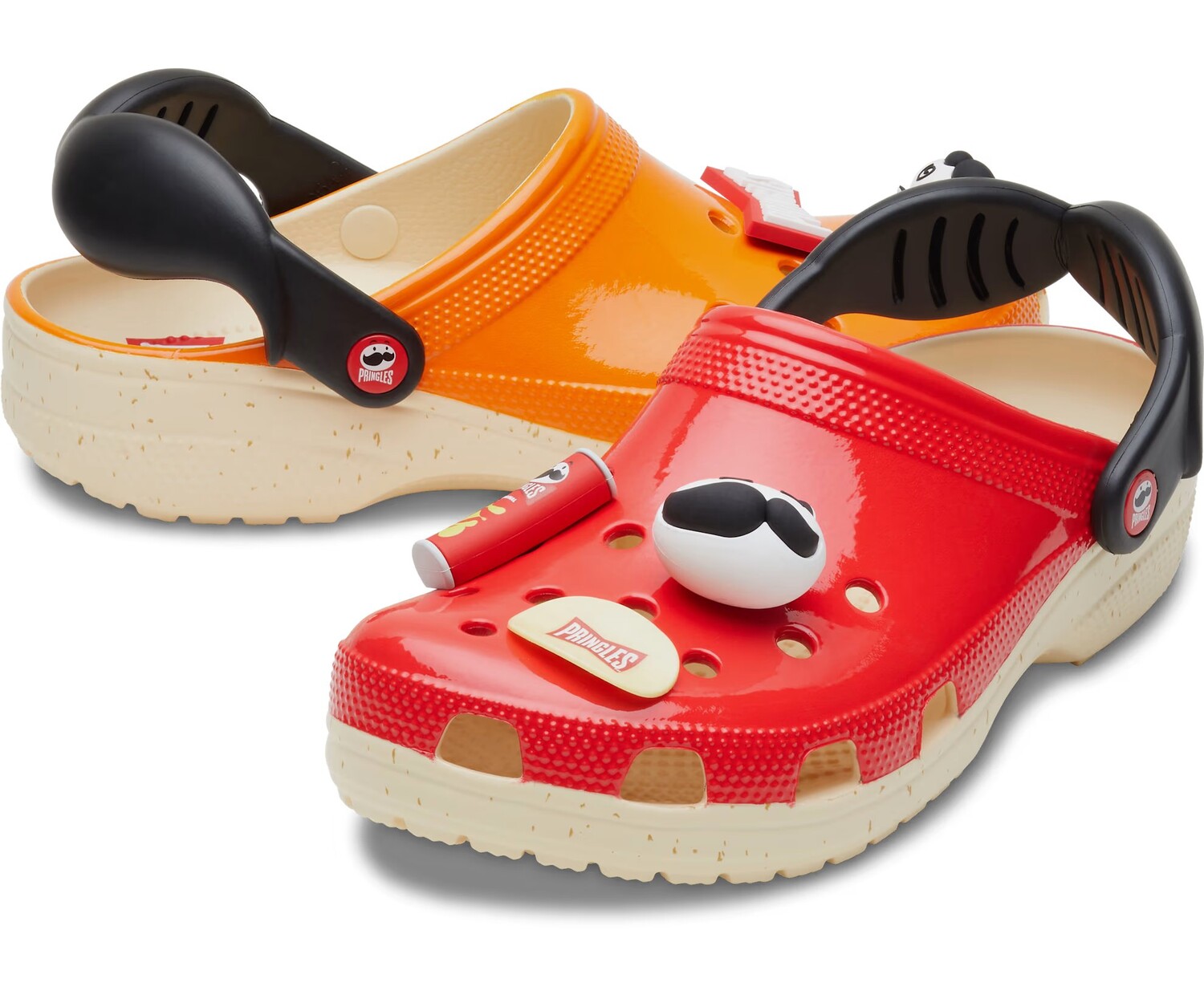 Сабо Crocs Classic x Pringles Unisex, красный/оранжевый