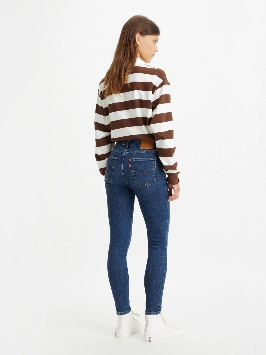 Джинсы скинни Levi's 721 High Rise, Blue Wave Dark — фото 2