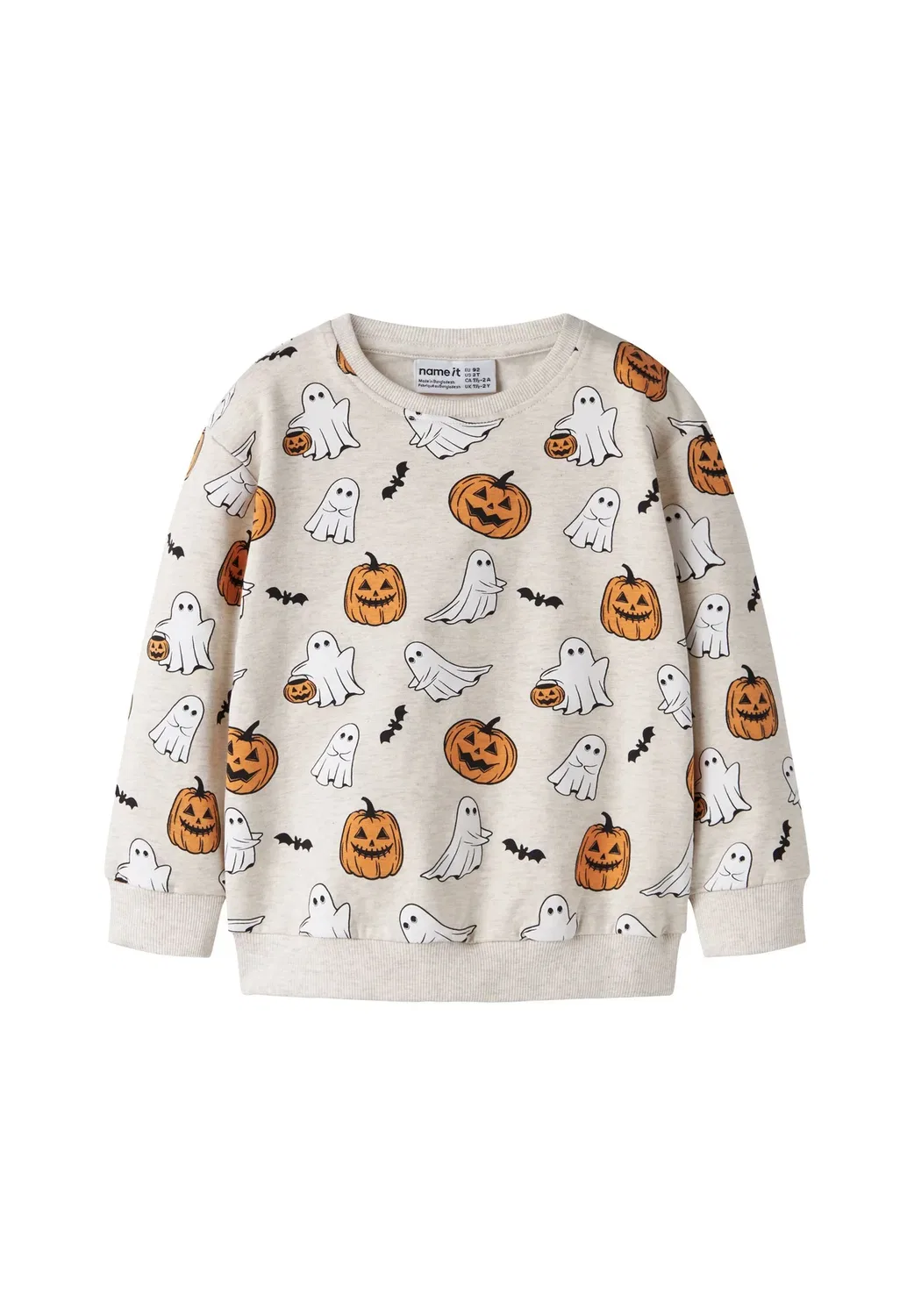Nmnovar nreg sweat box bru unisex - толстовка Name It, Peyote Melange