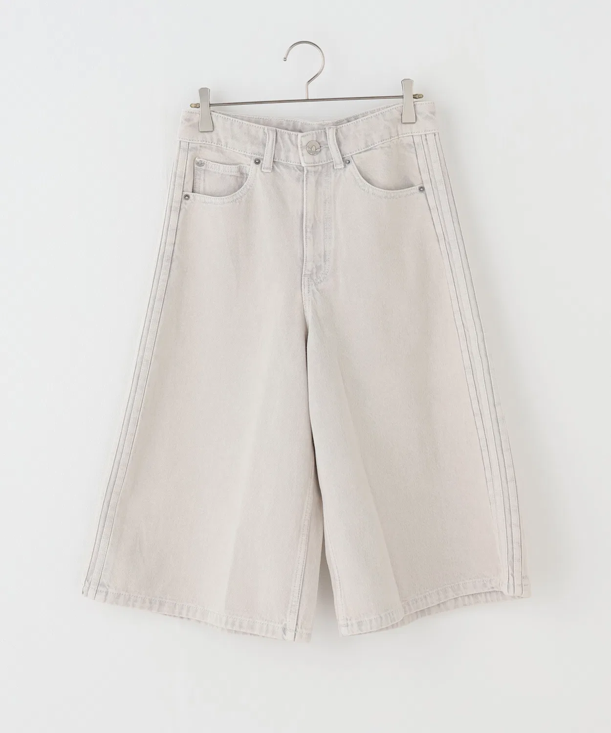 Женские шорты свободного кроя из денима Firebird Jorts Denim Adidas Originals, Charcool Grey — фото 2