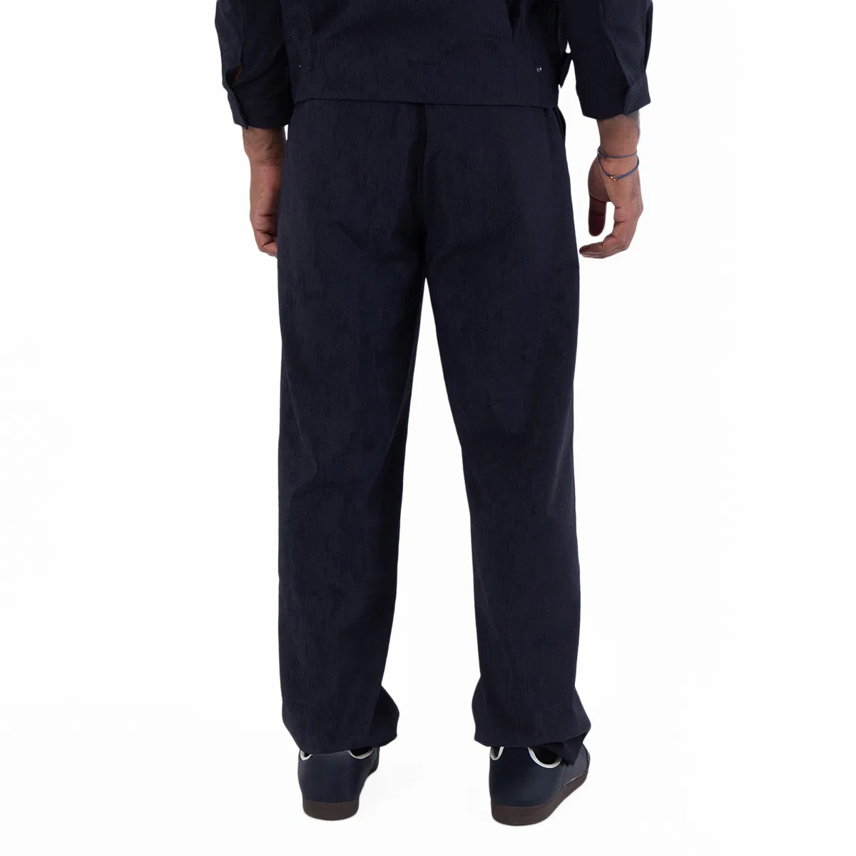 Брюки из нейлона с эффектом сейрсакер Emporio Armani, Navy Blue — фото 3