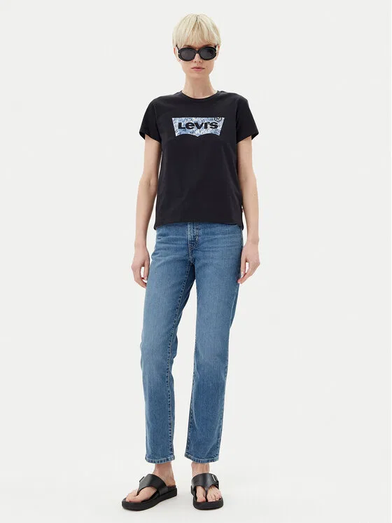 Футболка regular fit Perfect Levi'S, черный — фото 2