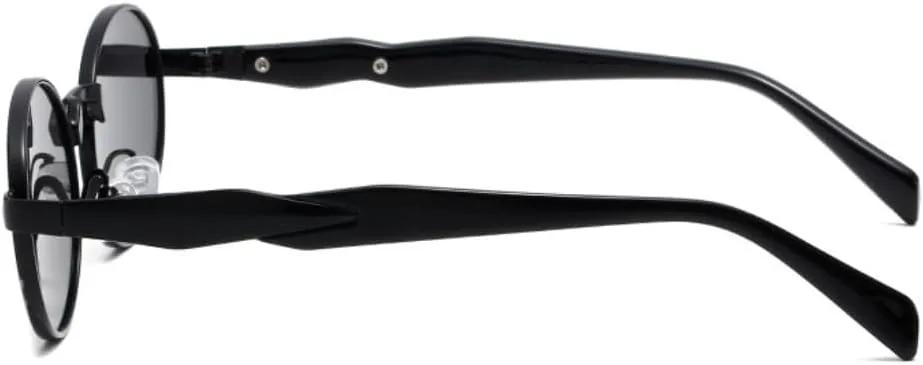 

Ретро металлические овальные солнцезащитные очки для женщин, модные, конфетных оттенков, защита от УФ-излучения UV400, для мужчин, в стиле панк UUPTTPL, Golden Grey