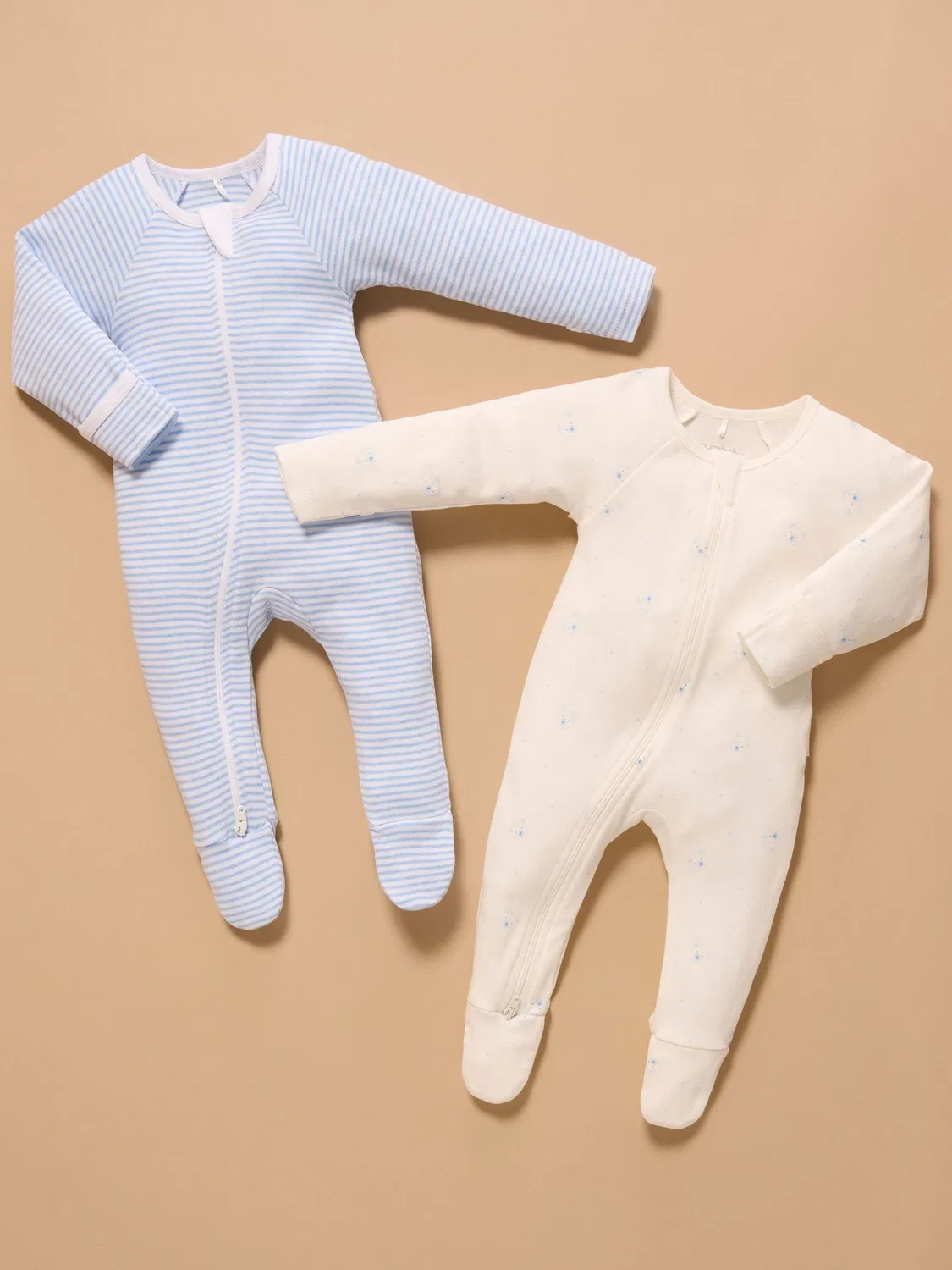 Комбинезон-слип 2шт Purebaby Pale Blue