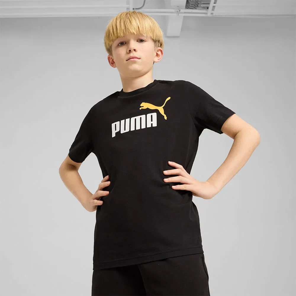 Футболка с коротким рукавом Puma Ess 2 Color No1 Logo, черный — фото 3
