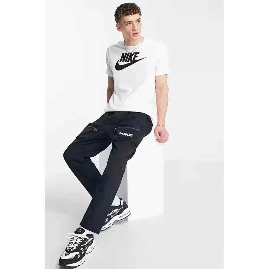 Футболка спортивная с коротким рукавом Nike Sportswear Clup, Белый — фото 4