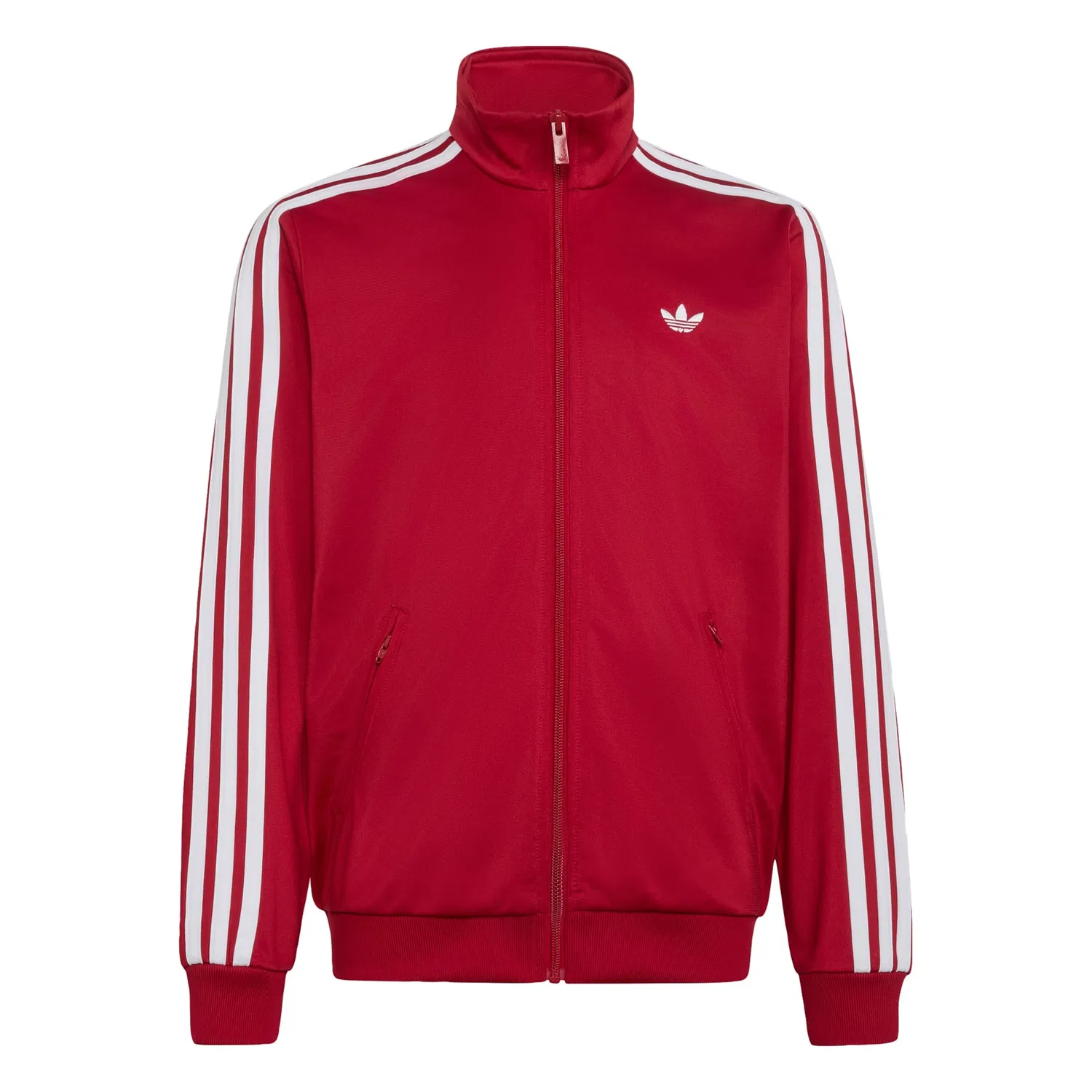 Толстовка на молнии Adidas Originals Firebird красного цвета