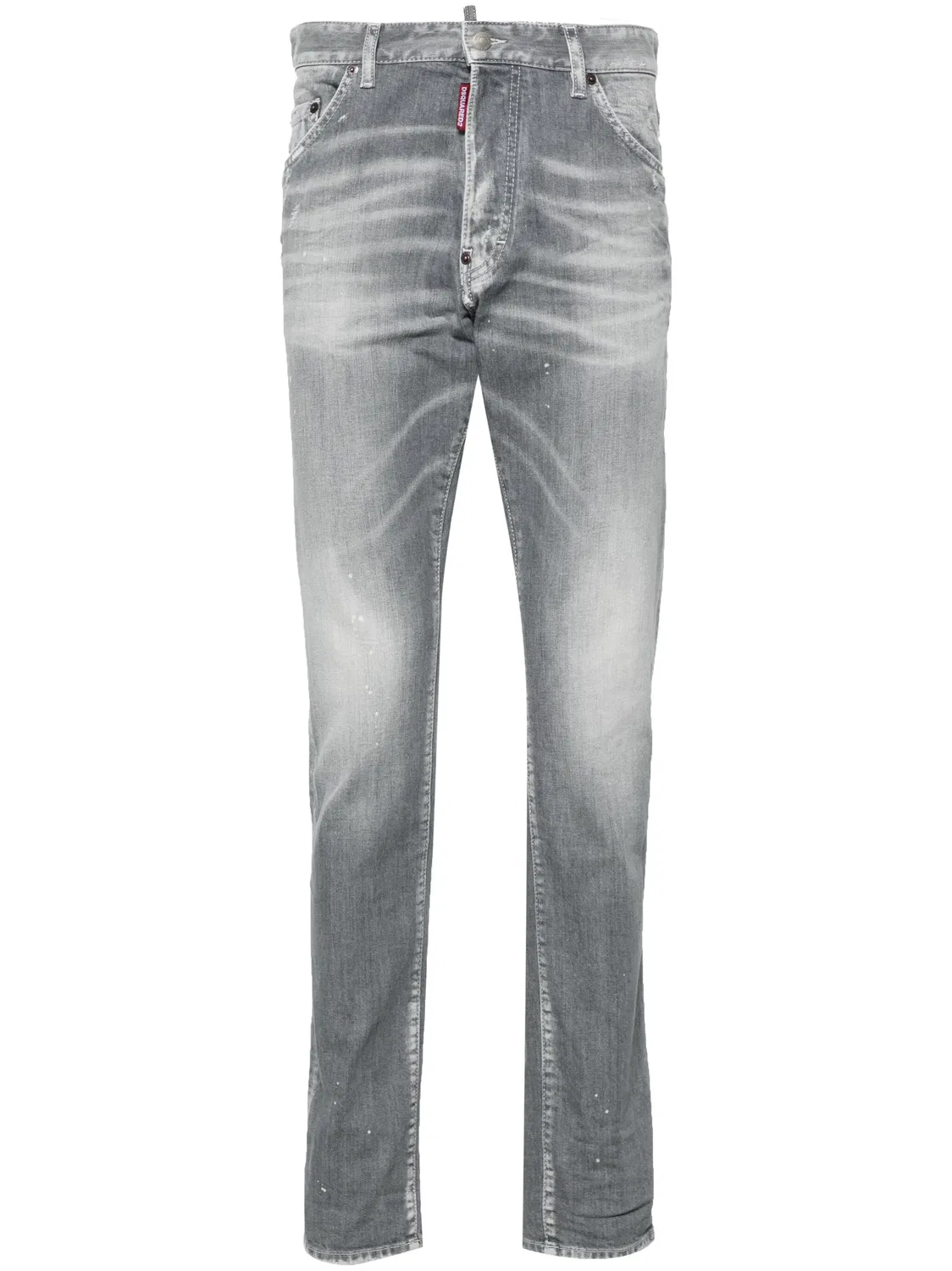 DSQUARED2 Джинсы скинни серого цвета