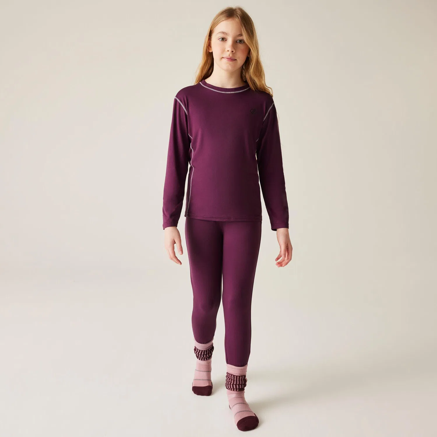 Детский термокомплект с технологией Thermal Tech Dare 2B, Цвет Feigenlila Grun Violett