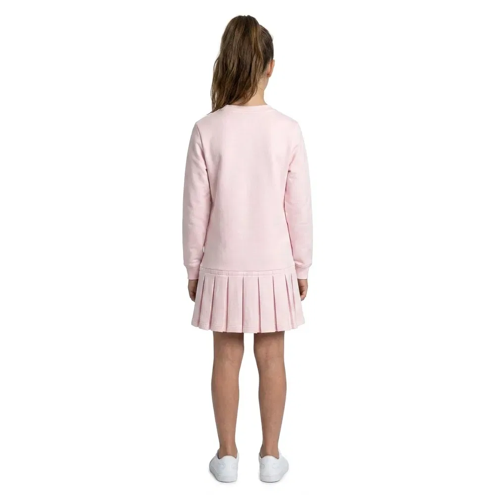 Платье с длинным рукавом French Terry Lacoste Kids, розовый — фото 4