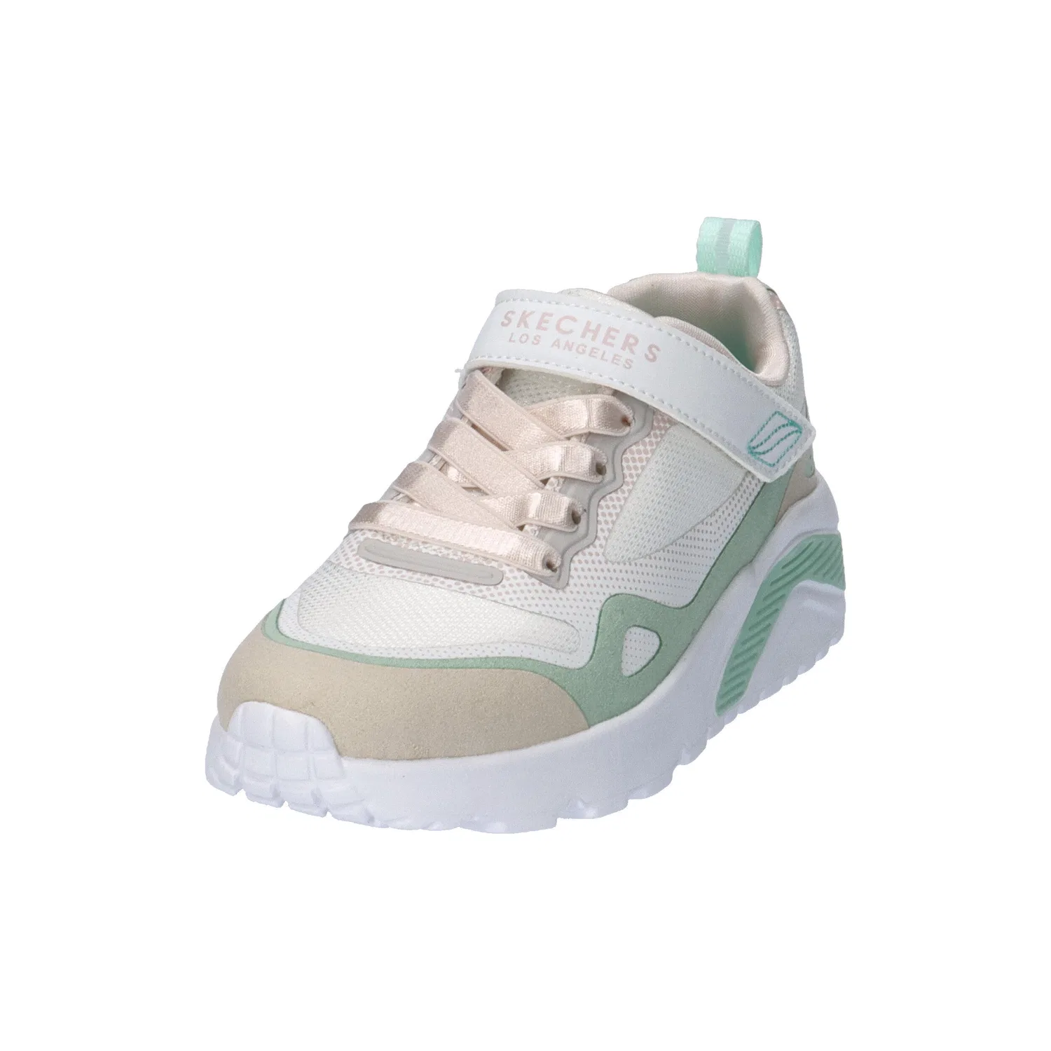 Детские кроссовки с липучкой и шнуровкой UNO LITE - COLOR BLAST Skechers, Weiss — фото 4