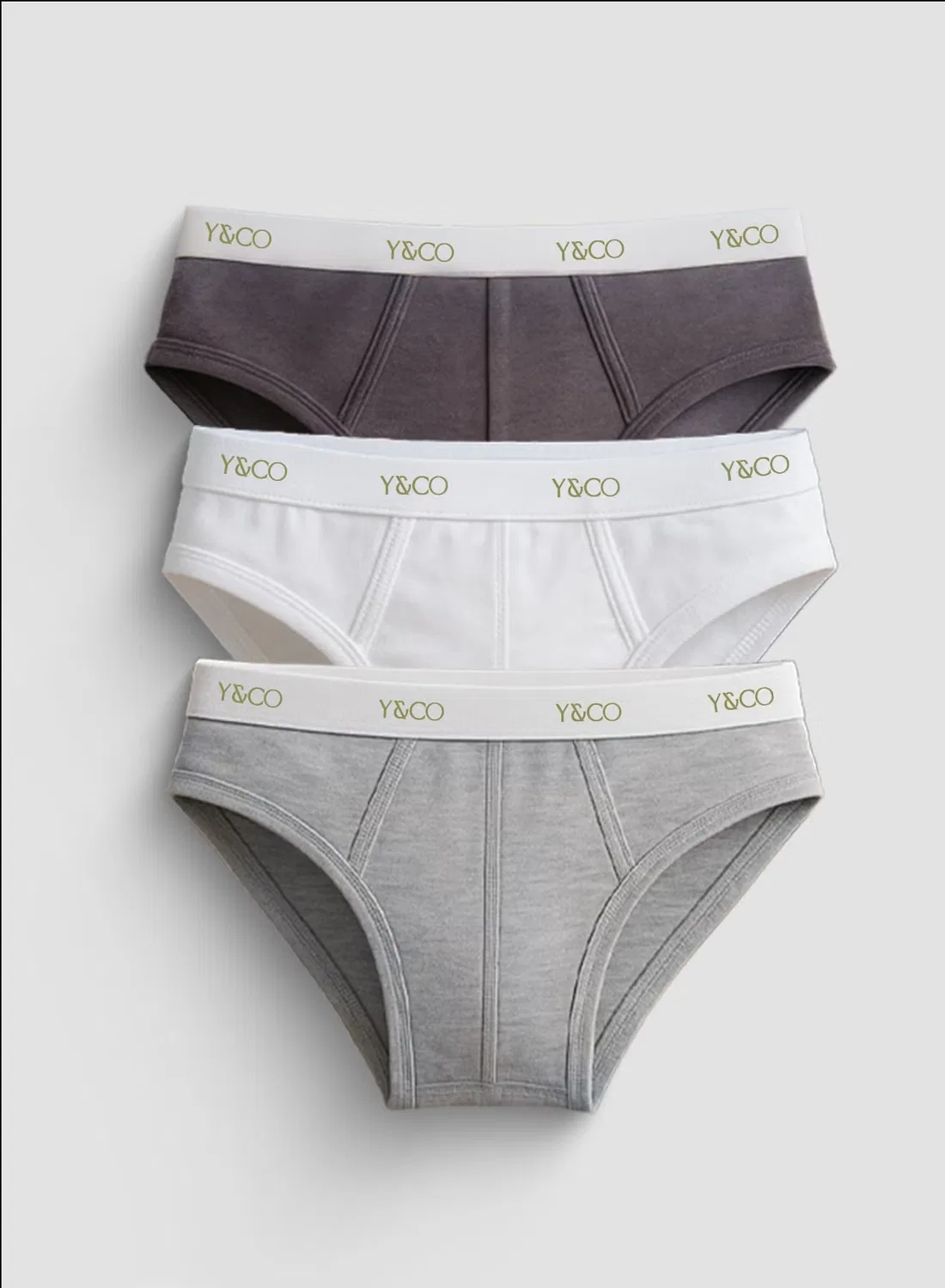 Комплект базовых трусов, Y&Co, разноцветный