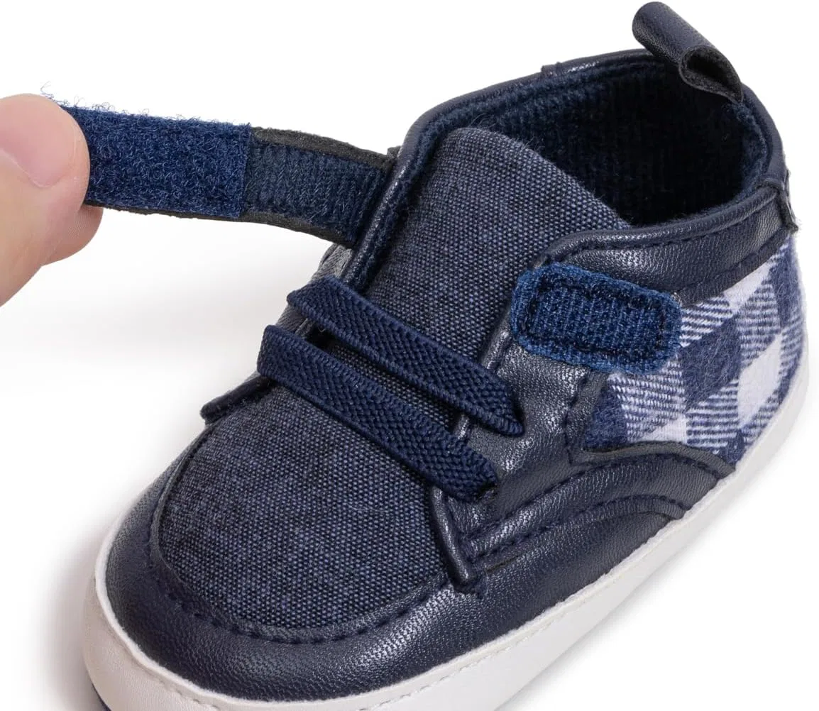 Детские кроссовки для мальчиков с высоким верхом Purepips, Navy Blue — фото 2