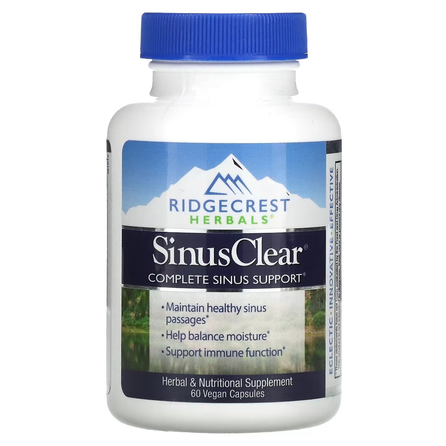 

Травяная Добавка RidgeCrest Herbals SinusClear, 60 веганских капсул