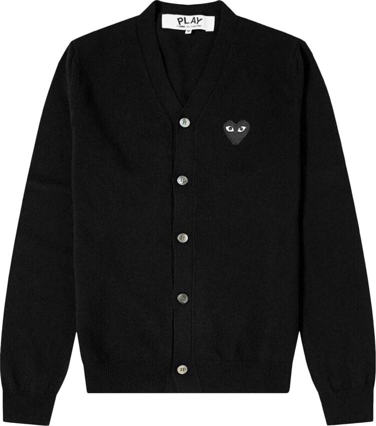 

Кардиган Comme des Garçons PLAY Small Heart Cardigan 'Black', черный