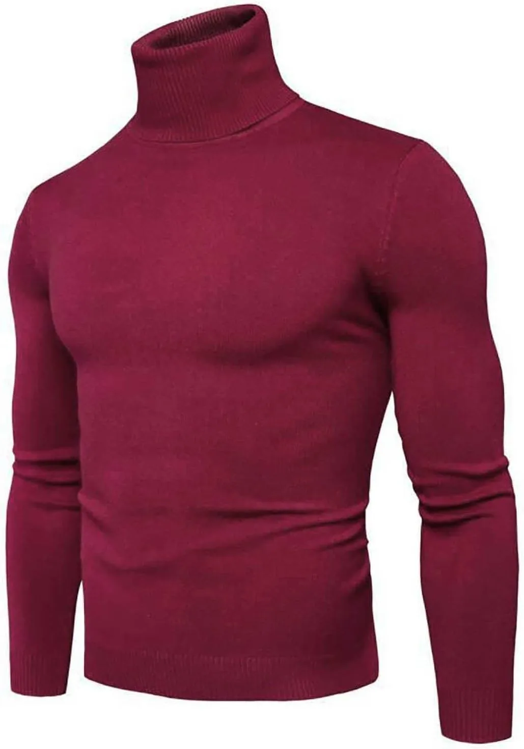 

Мужской свитер Ymosrh с длинным рукавом и воротником-стойкой, Slim Fit, легкий