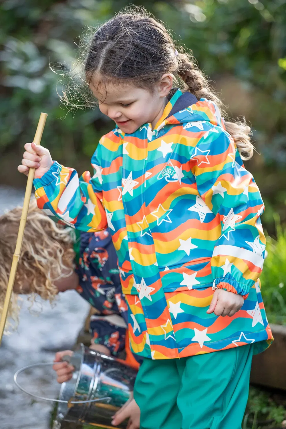 Детское пальто с принтом Puddle Buster Frugi, Multi — фото 3