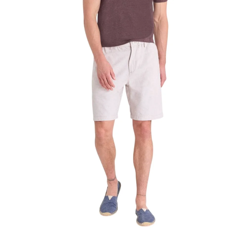 Мужские шорты U.S. Polo Assn. 9" Comfort Waist Linen, светлый хаки
