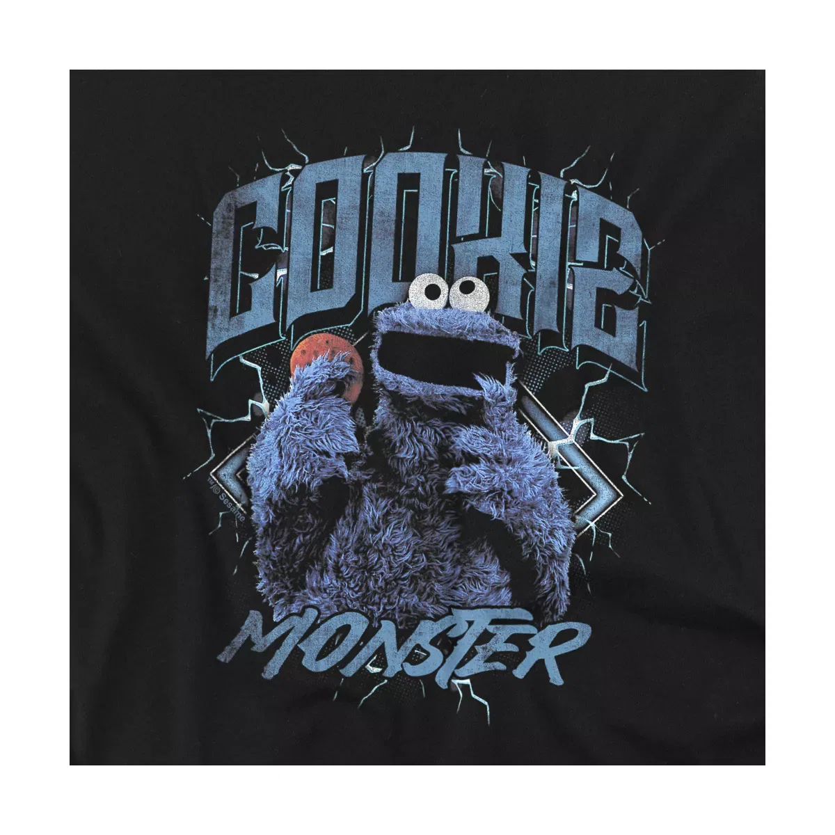 Детское боди с коротким рукавом Sesame Street, Black — фото 2
