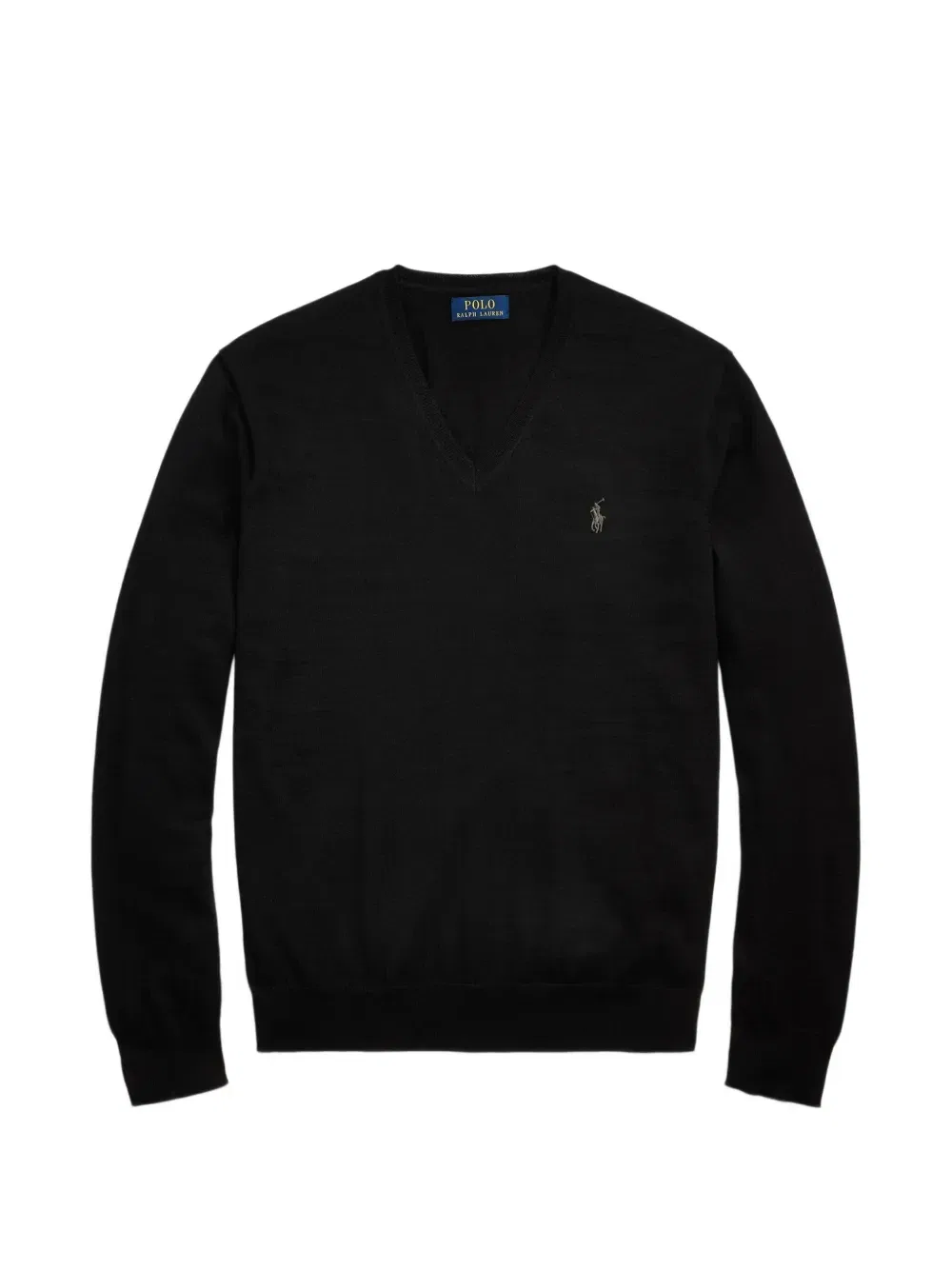 Свитер с V-образным вырезом Polo Ralph Lauren, черный