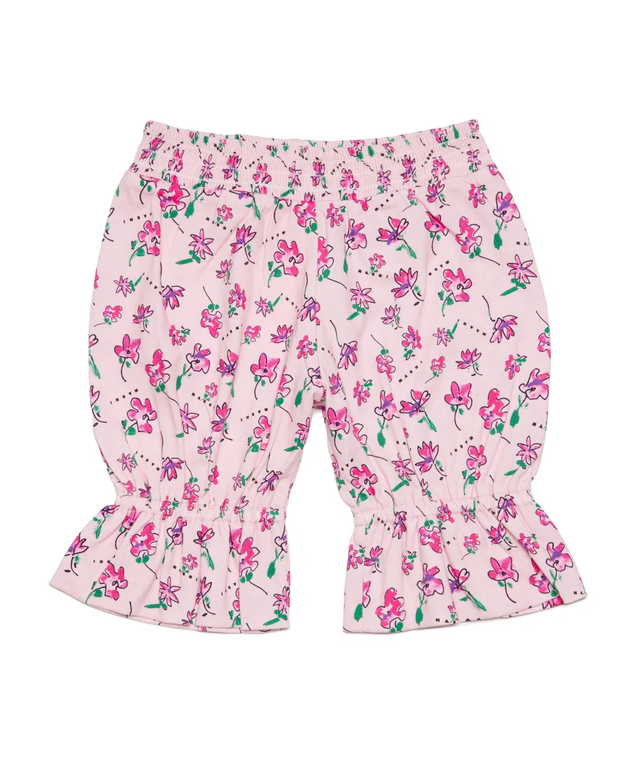 Детские брюки флористическим принтом MARNI, Light Pink — фото 3