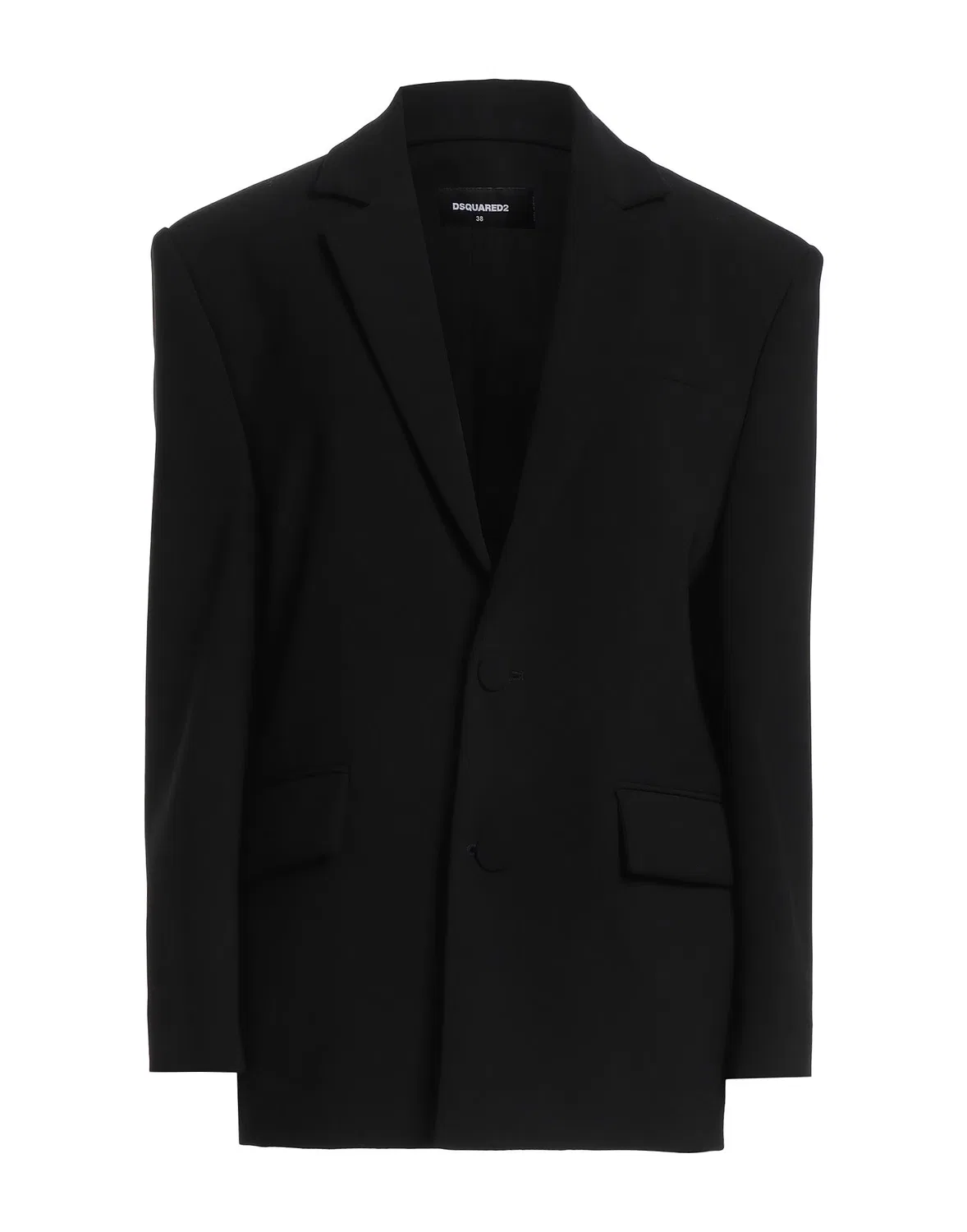 Женский блейзер с лацканами Dsquared2, черный