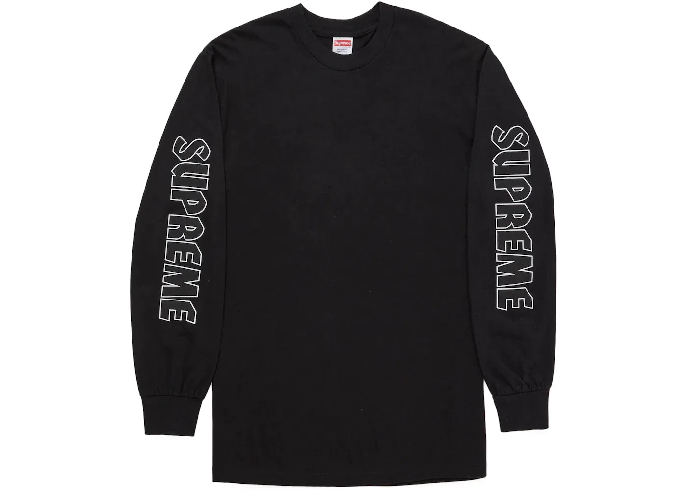 Мужская футболка с длинным рукавом с принтом Bighead Supreme, Black — фото 2