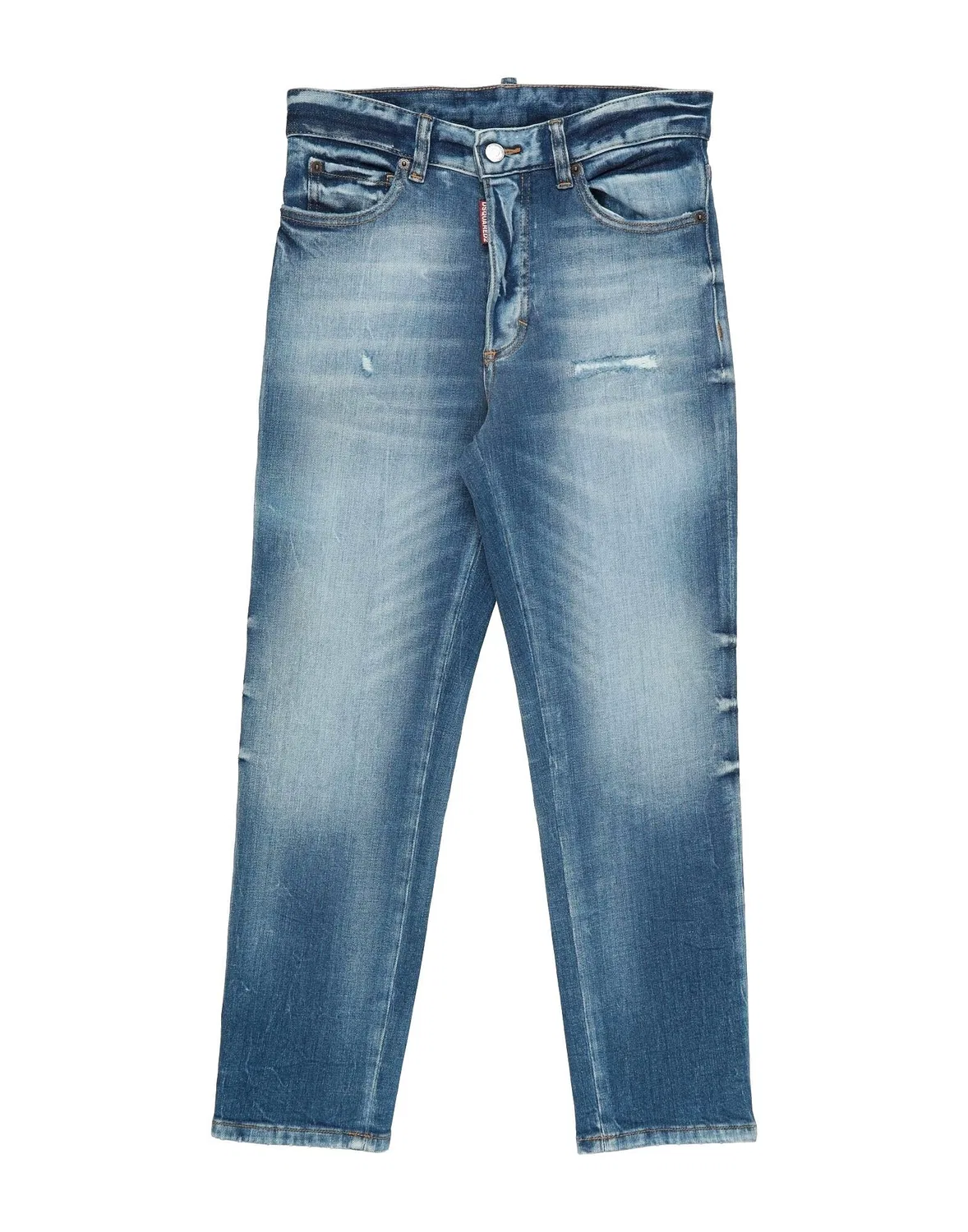 Детские джинсы для мальчиков с потертостями Dsquared2, синий