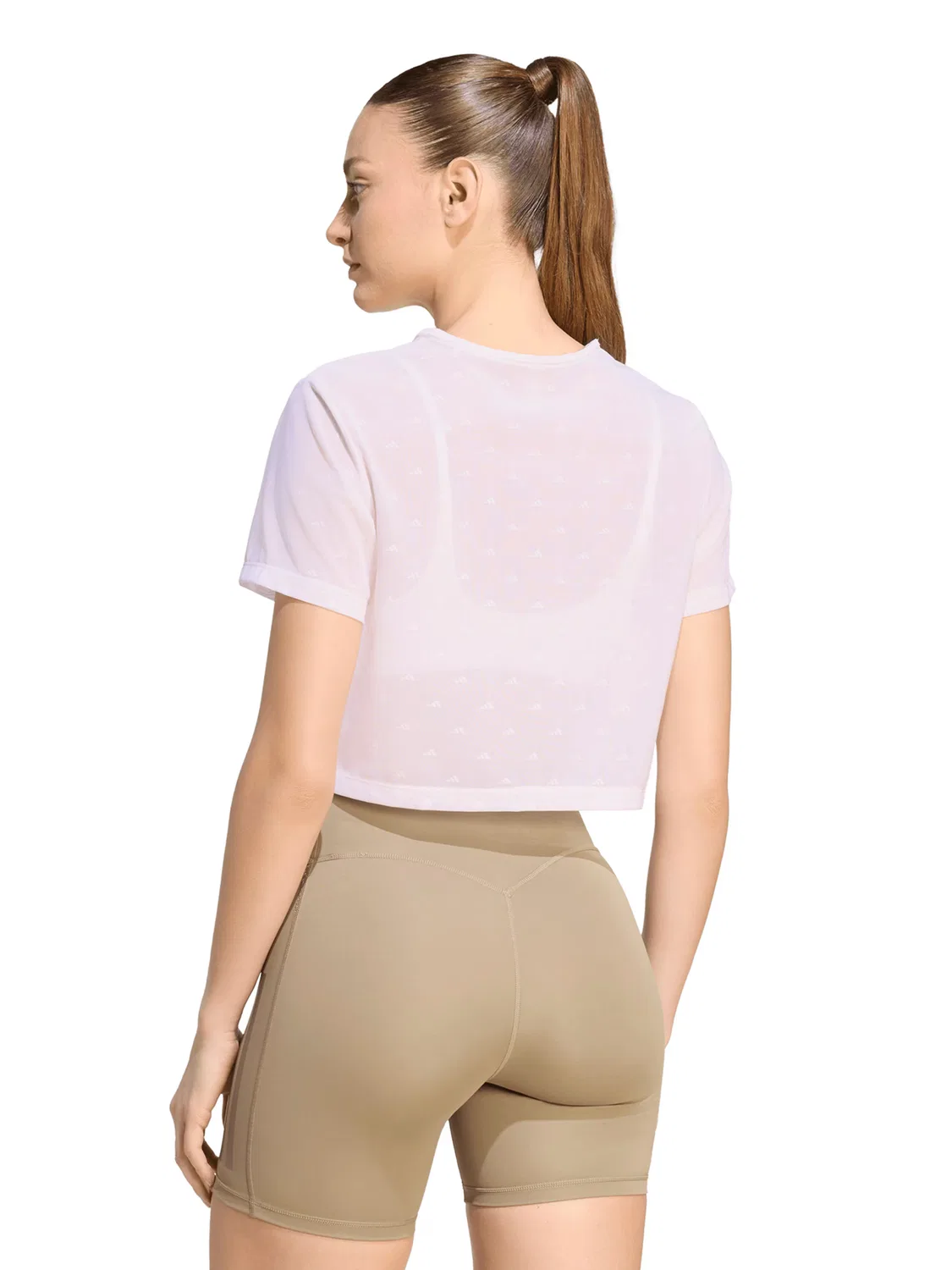 Спортивная футболка Adidas Performance Shirt PWR ESS белого цвета — фото 3