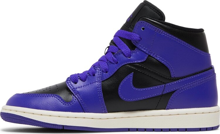 Кроссовки Wmns Air Jordan 1 Mid Dark Concord, фиолетовый — фото 3